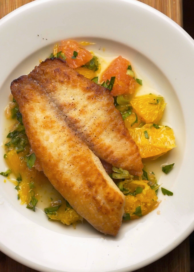 White Fish With Perrin Grapefruit IPA Fruit Salad Recipe CANARCHY